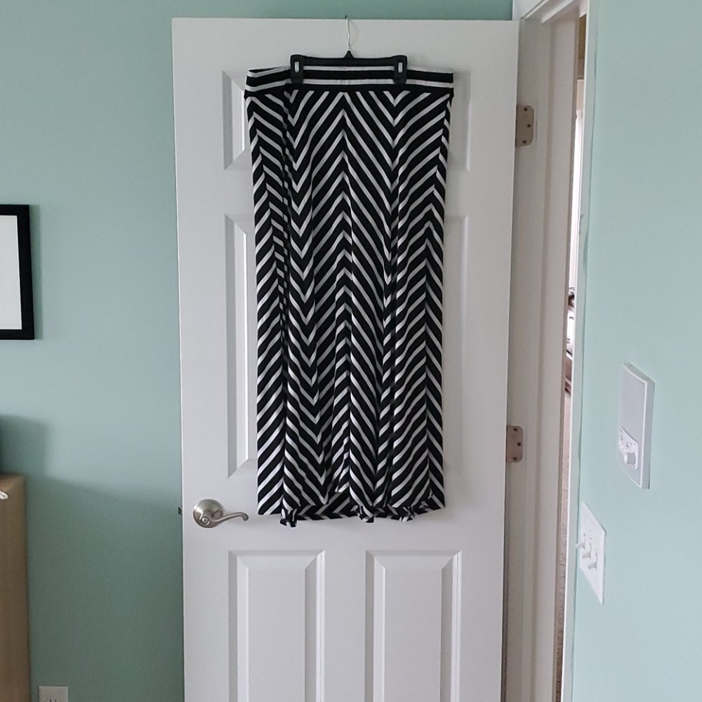 Striped maxi skirt